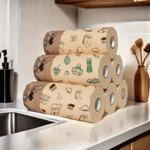 ورق مطبخ ( مناديل قابلة لاعادة الاستخدام )