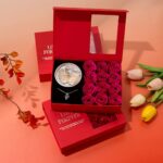 بوكس هداية احمر ( القلادة + اللؤلؤة )